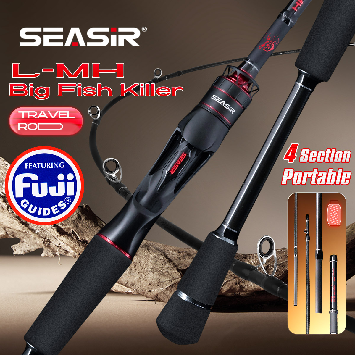 Seasir Salminus XF M/MH canne  - Fishing Rod Surf avis et prix