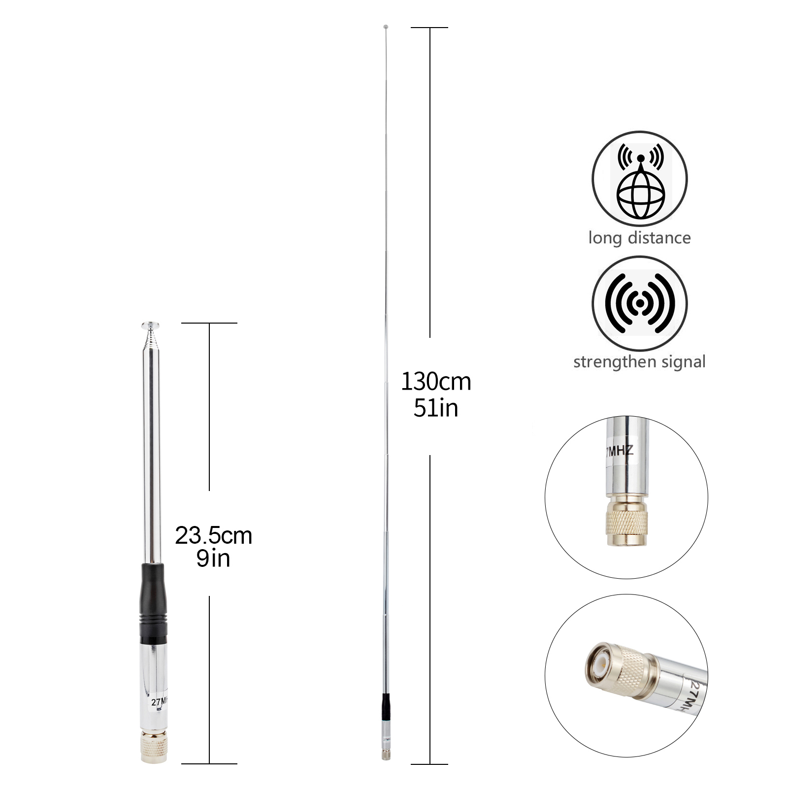 Antenne télescopique en acier  - Fishing Rod Telescopic avis et prix